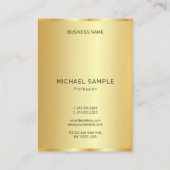 Aangepaste Professionele Moderne Elegante Gouden S Visitekaartje (Achterkant)