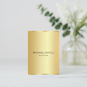 Aangepaste Professionele Moderne Elegante Gouden S Visitekaartje (Staand voorkant)