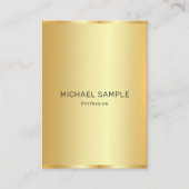 Aangepaste Professionele Moderne Elegante Gouden S Visitekaartje (Voorkant)
