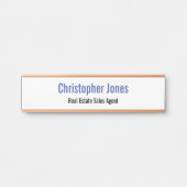 Aangepaste professionele moderne, elegante Kantoor Deurbordje (Voorkant)