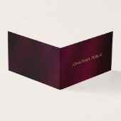 Aangepaste professionele moderne elegante luxe gev visitekaartje (Buitenkant)