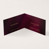 Aangepaste professionele moderne elegante luxe gev visitekaartje (Binnen)