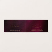 Aangepaste professionele moderne elegante luxe gev visitekaartje (Binnenkant ongevouwen)