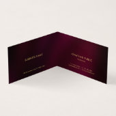 Aangepaste professionele moderne elegante luxe gev visitekaartje (Binnen)