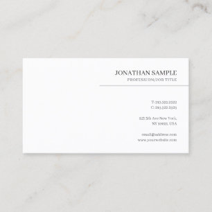 Aangepaste professionele moderne elegante minimali visitekaartje