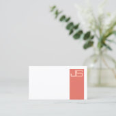 Aangepaste Professionele Moderne Elegante Monogram Visitekaartje (Staand voorkant)