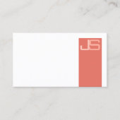 Aangepaste Professionele Moderne Elegante Monogram Visitekaartje (Voorkant)
