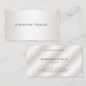 Aangepaste professionele moderne, elegante Sjabloo Visitekaartje (Voorkant / Achterkant)