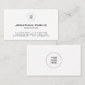 Aangepaste professionele moderne, elegante Sjabloo Visitekaartje (Voorkant / Achterkant)