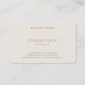 Aangepaste professionele moderne, elegante Sjabloo Visitekaartje (Achterkant)