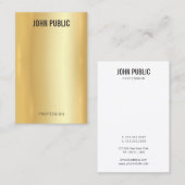 Aangepaste Professionele Moderne Elegante Vertical Visitekaartje (Voorkant / Achterkant)
