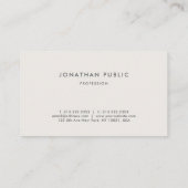 Aangepaste professionele moderne minimalistische S Visitekaartje (Achterkant)