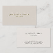 Aangepaste professionele moderne minimalistische S Visitekaartje (Voorkant / Achterkant)