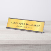 Aangepaste Professionele Naam Bord – Naam & Titel Bureau Naambordje (Voorkant)