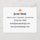 Aangepaste professionele of persoonlijke contact K Briefkaart (Voorkant)