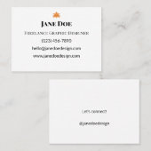 Aangepaste professionele of persoonlijke contact K Contactkaartje (Voorkant / Achterkant)