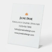 Aangepaste professionele of persoonlijke contact K Reclamebord Met Voetstuk (Voorkant)