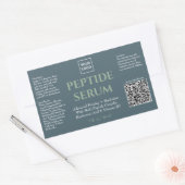 Aangepaste professionele peptide serum huidverzorg rechthoekige sticker (Envelop)