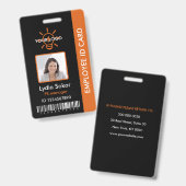 Aangepaste professionele personeelskaart met foto  badge (Voor- en achterkant)