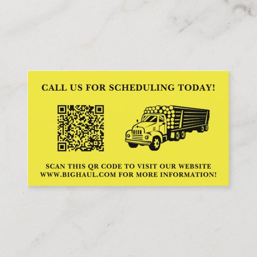 Aangepaste professionele QR code Visitekaartje (Achterkant)