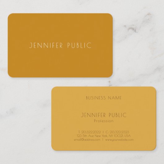 Aangepaste Professionele Sjabloon Trend Kleuren Lu Visitekaartje (Voorkant / Achterkant)