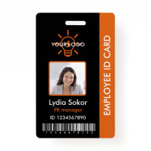 Aangepaste professionele werknemer ID-badge met fo
