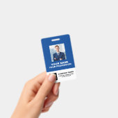Aangepaste professionele werknemersfoto kantooride badge (Handheld)