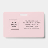 Aangepaste professionele werknemersidentiteit ontw badge (Achterkant)
