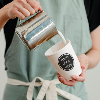 Aangepaste professionele zakelijke Logo Barista Ex Papieren Bekers