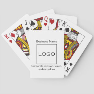 Aangepaste Professionele Zakelijke Logo Foto Moder Pokerkaarten