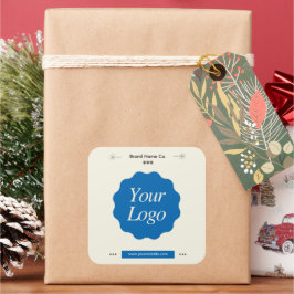 Aangepaste professionele zakelijke Logo minimalist Vierkante Sticker