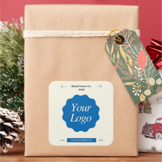 Aangepaste professionele zakelijke Logo minimalist Vierkante Sticker