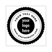 Aangepaste professionele zakelijke Logo & tekst Rubberstempel (Afrduk)