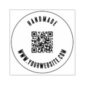 Aangepaste professionele zakelijke QR-code Modern Rubberstempel (Afrduk)