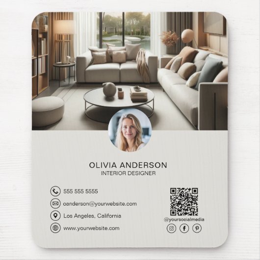 Aangepaste professionele zaken muismat (Voorkant)