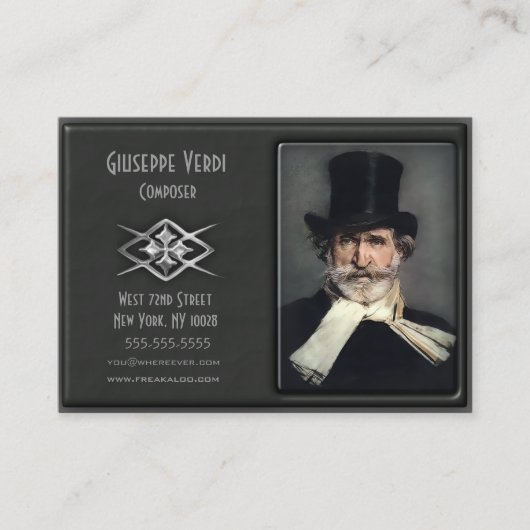 Aangepaste profielkaarten voor hedendaagse luxe visitekaartje (Voorkant)