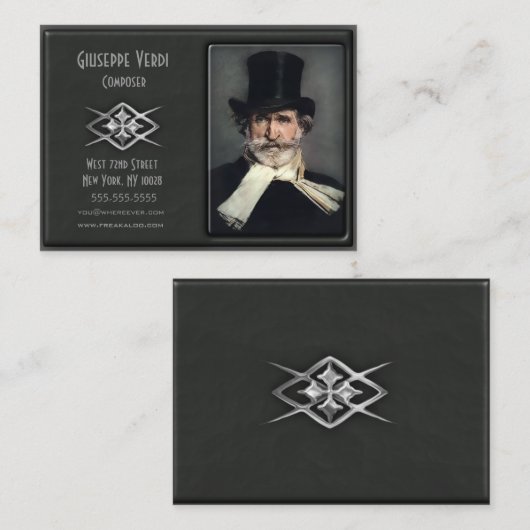 Aangepaste profielkaarten voor hedendaagse luxe visitekaartje (Voorkant / Achterkant)