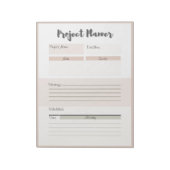 Aangepaste projectplanner notitieblok (Linkerzijde)