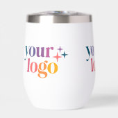 Aangepaste Promo Zakelijk Logo Wijn Tumbler (Voorkant)