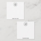 Aangepaste promotie-Logo Notitiekaartje (Voorkant / Achterkant)