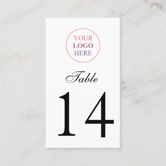 Aangepaste promotie-Logo Plaatskaartje (Voorkant)