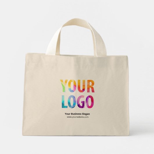 Aangepaste promotie voor bedrijven met Logo Mini Tote Bag (Achterkant)