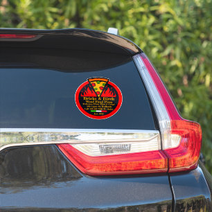 Aangepaste promotie voor houtgestookte pizzarestau sticker