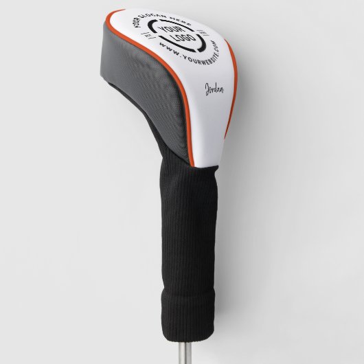 Aangepaste promotie voor logo golfheadcover (Schuin)