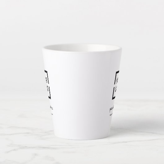 Aangepaste promotie voor Logo Latte Mok (Voorkant)