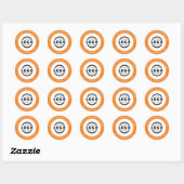 Aangepaste promotie voor zakelijke Logo Hartelijk  Ronde Sticker (Vel)