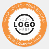 Aangepaste promotie voor zakelijke Logo Hartelijk  Ronde Sticker (Voorkant)