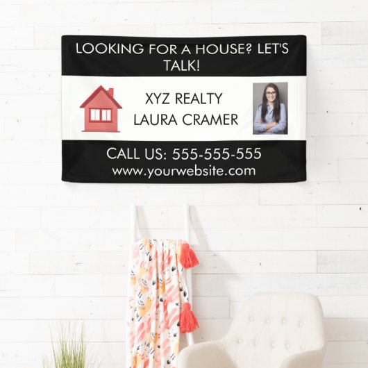 Aangepaste promotiemarketing voor onroerend goed L Spandoek (Insitu)