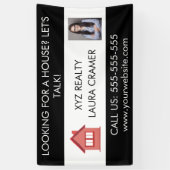 Aangepaste promotiemarketing voor onroerend goed L Spandoek (Verticaal)