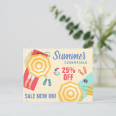 Aangepaste promotiemaximschaal voor zomerverkoop briefkaart (Staand voorkant)